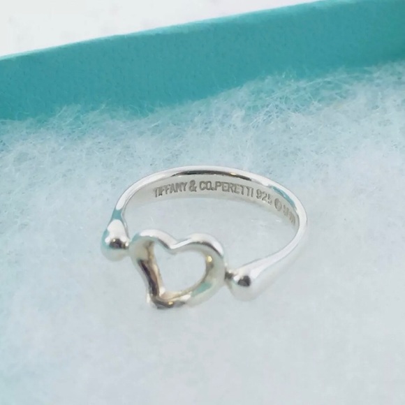Authentic Tiffany & Co Elsa Peretti OpenHeart Ring - Picture 5 of 7